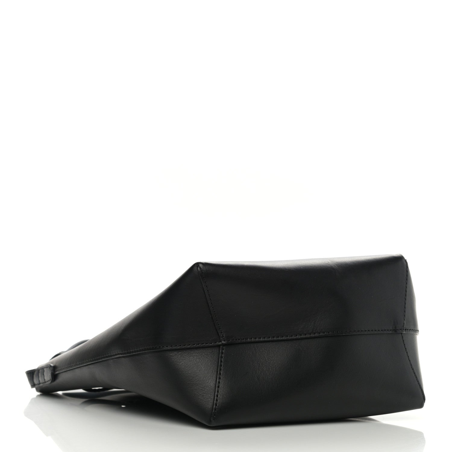 Mansur Gavriel Vegetable Tanned Calfskin Bucket Bag Black Flamma 4 of 9