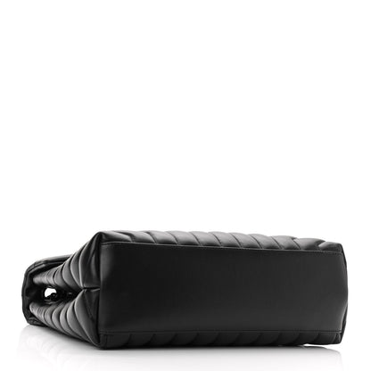Saint Laurent Calfskin Y Quilted Monogram Medium Loulou Chain Satchel Black 3 of 8