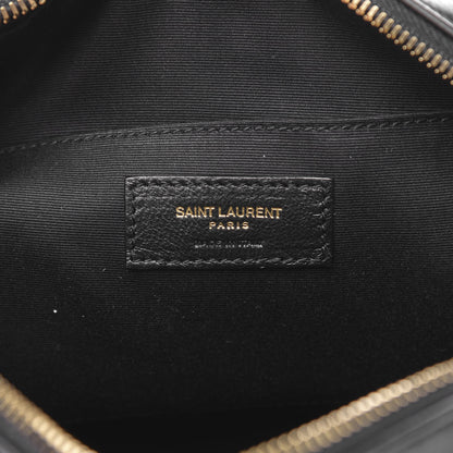 Saint Laurent Calfskin Matelasse Monogram Lou Camera Bag Black 6 of 9