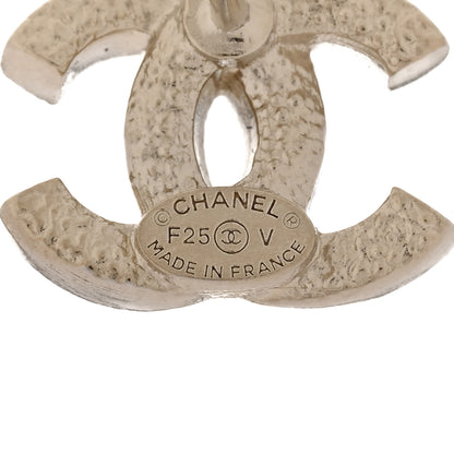 Chanel Crystal Mini Timeless CC Earrings Gold 4 of 5