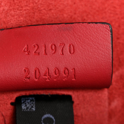 Gucci GG Supreme Monogram Suede Mini Dionysus Shoulder Bag Beige Ebony Vulcanic Red 7 of 14