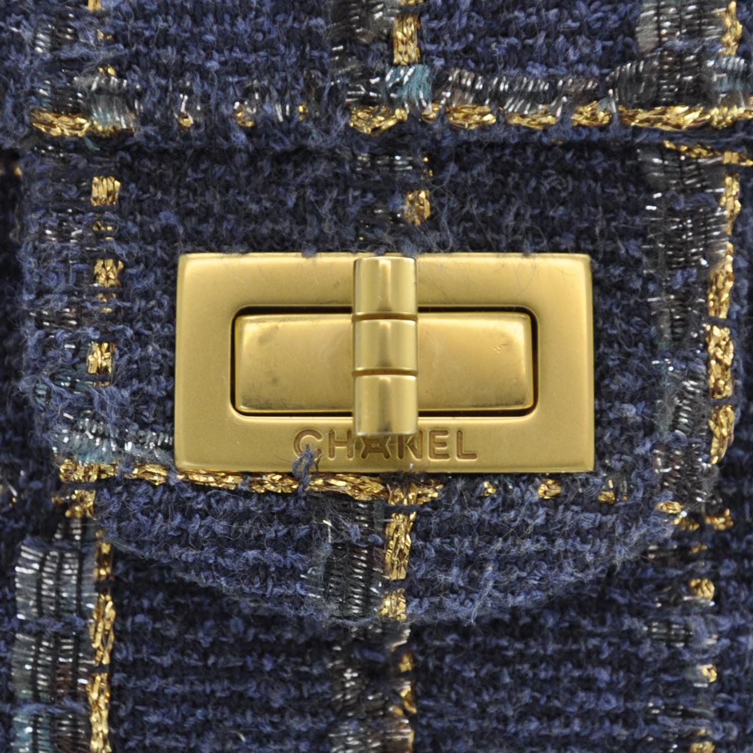 Chanel Fantasy Tweed 2.55 Reissue 226 Flap Blue 6 of 10