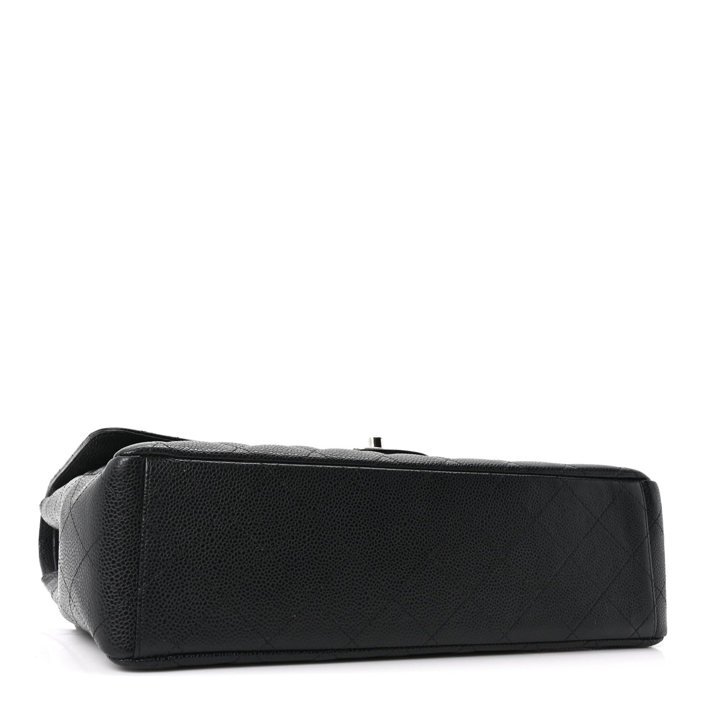 Caviar Quilted Maxi Double Flap Black