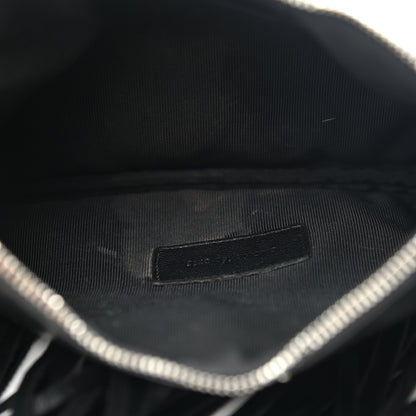 Saint Laurent Calfskin Monogram Fringe Pouch Black 11 of 13