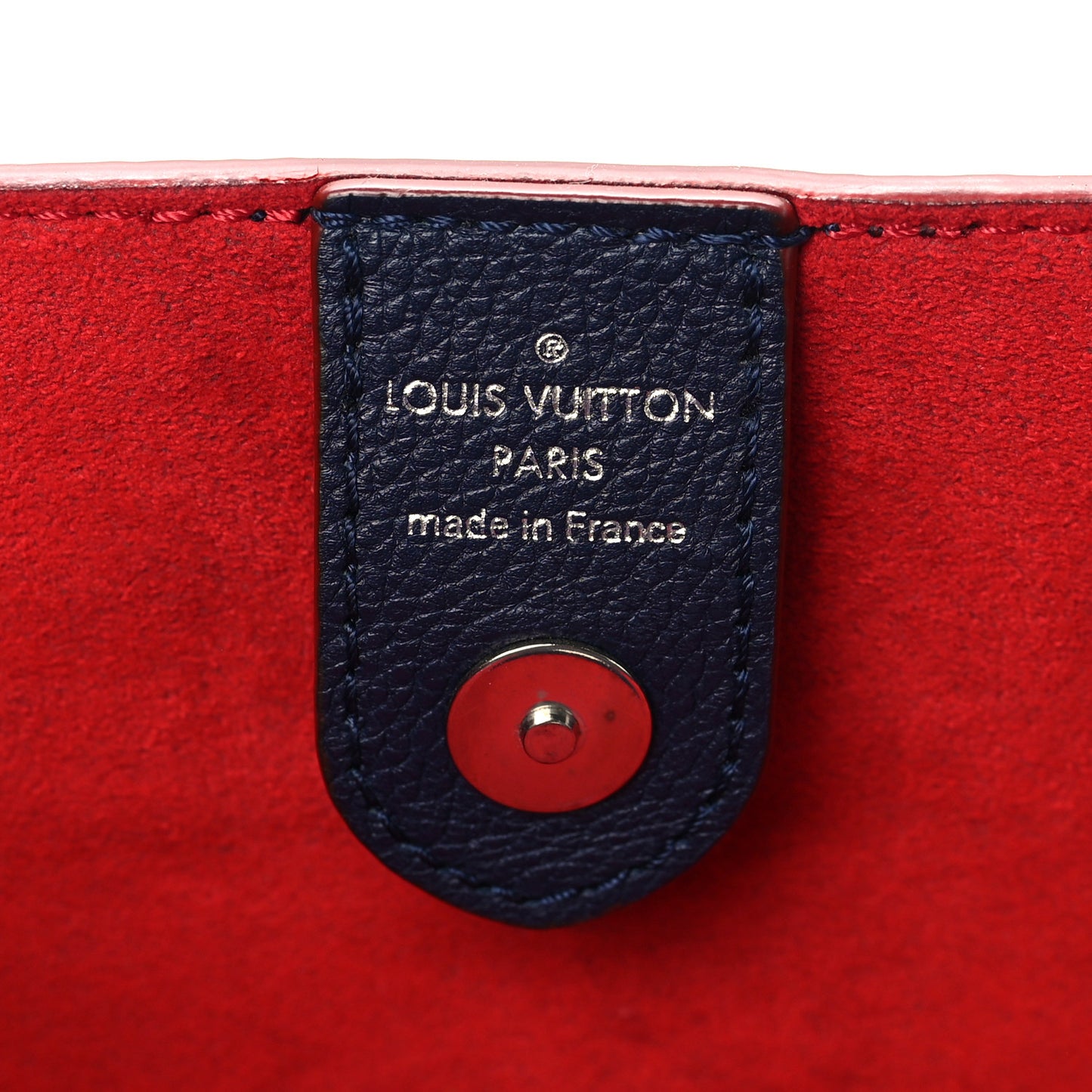 Calfskin Lockmeto Marine Rouge