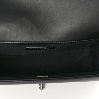 Chanel Calfskin Quilted Medium Boy Flap Black 5 of 9