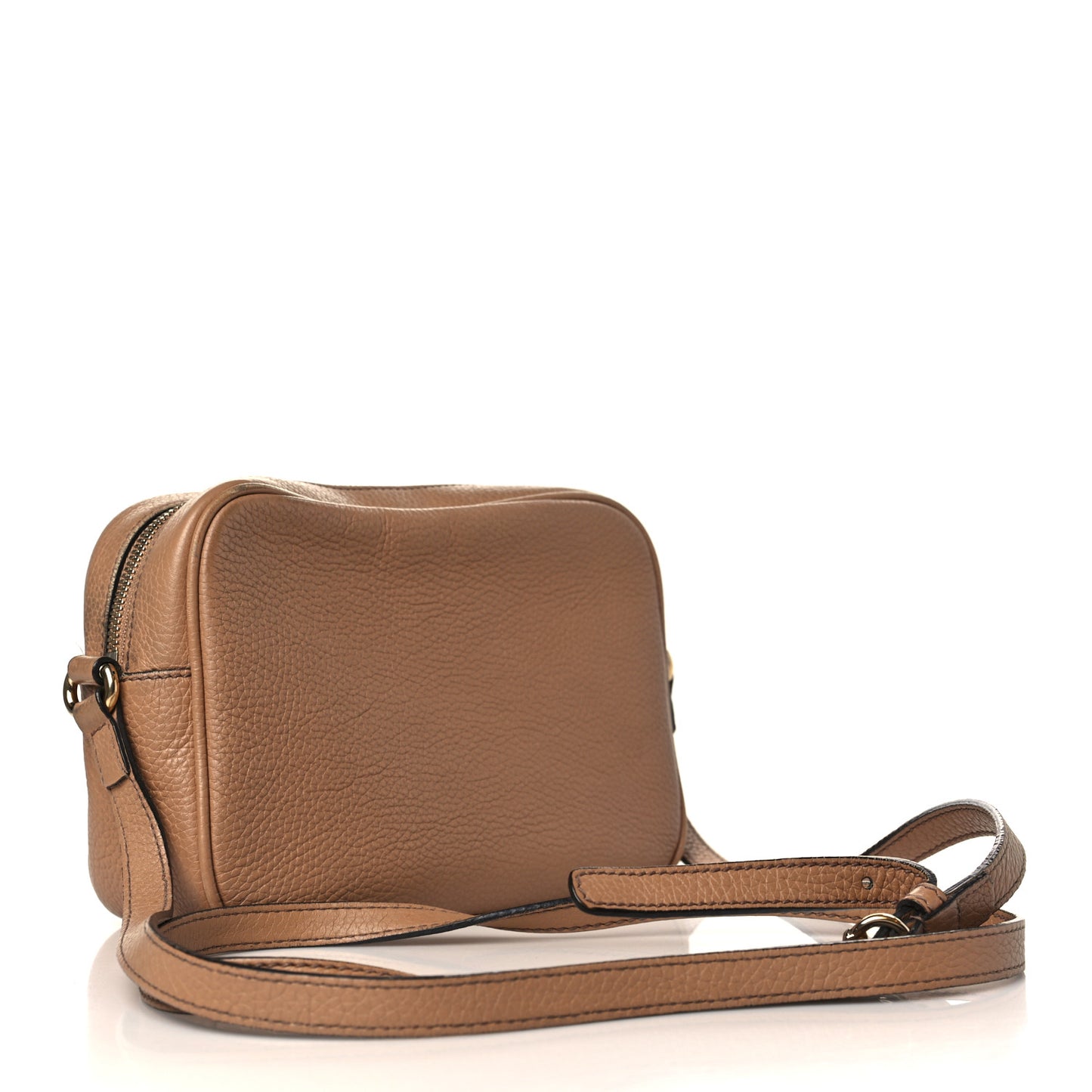 Pebbled Calfskin Small Soho Disco Bag Camelia