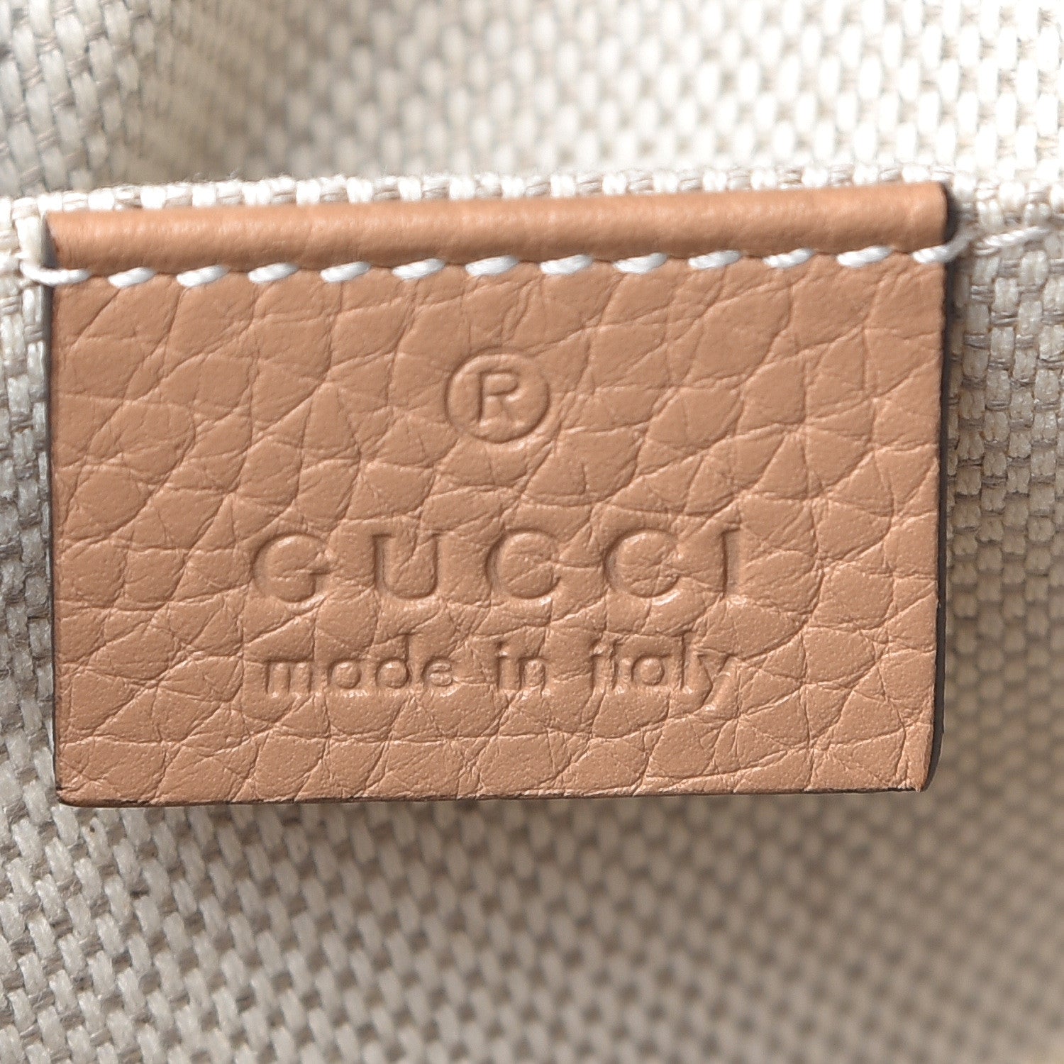 Gucci Pebbled Calfskin Small Soho Disco Bag Rose Beige 6 of 10