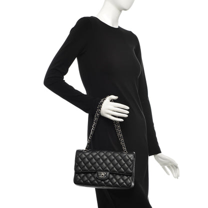 Chanel Caviar Quilted Medium Double Flap Black 2 of 7
