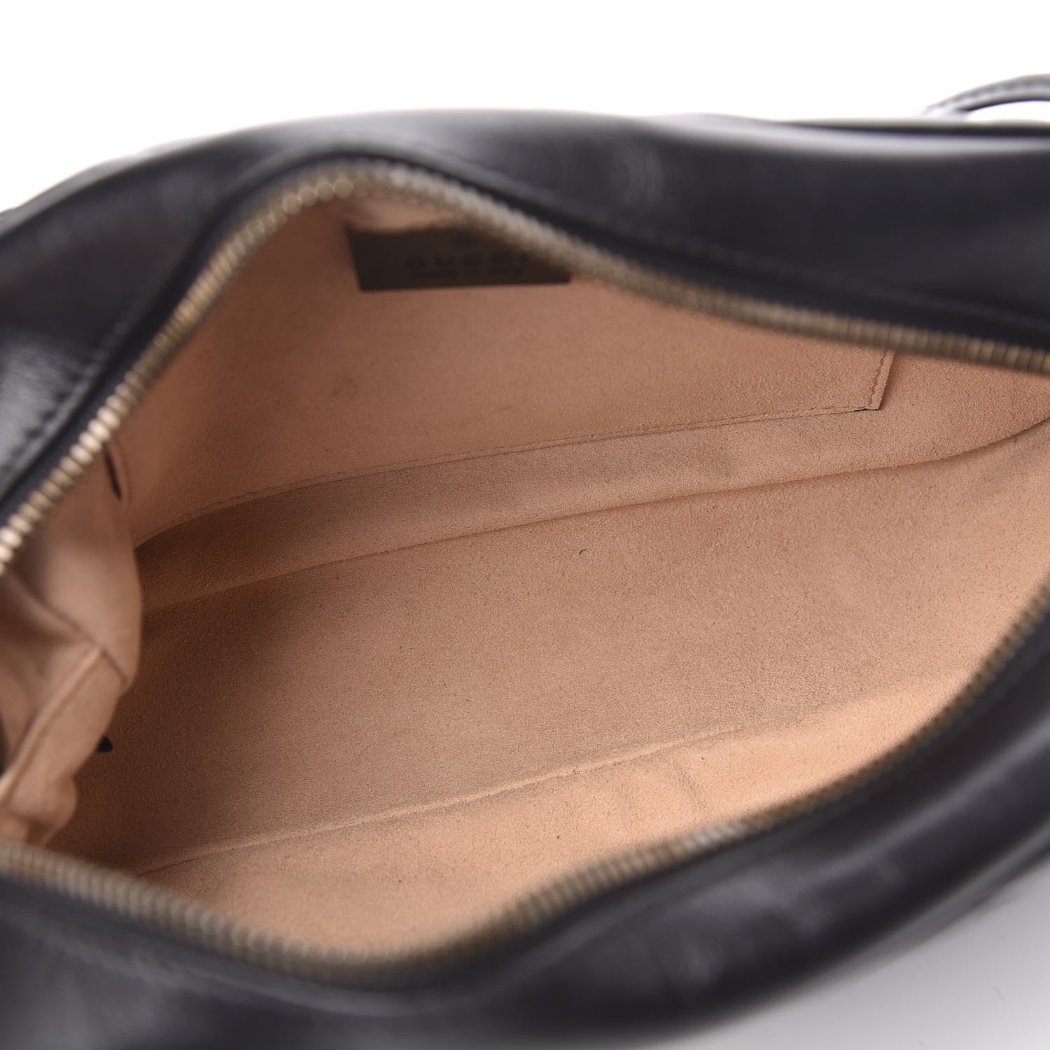 Gucci Calfskin Matelasse Small GG Marmont Chain Shoulder Bag Black 5 of 10