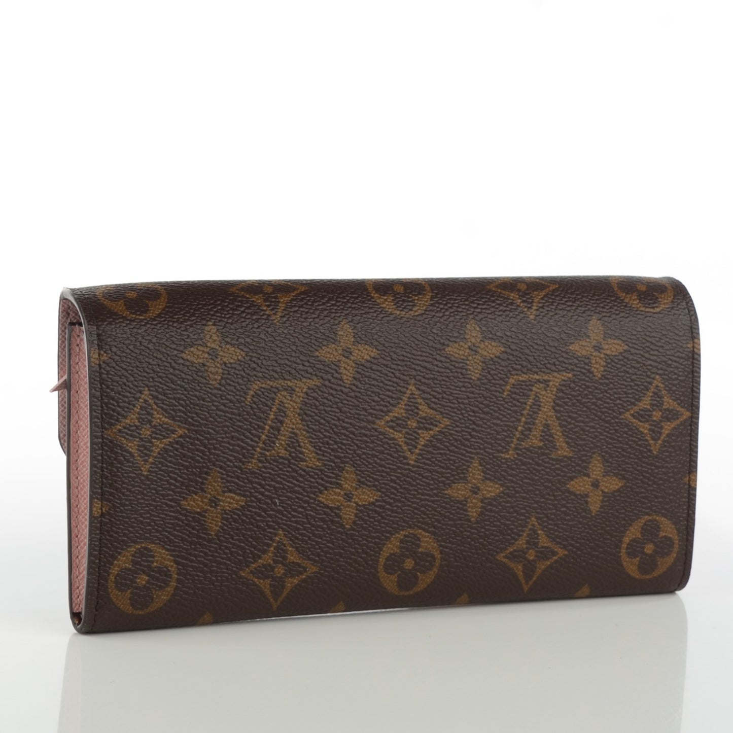 Monogram Emilie Wallet Rose Ballerine