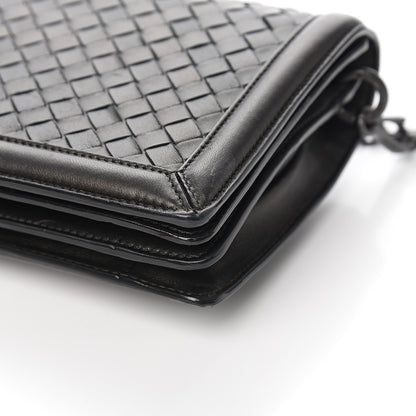 Bottega Veneta Nappa Intrecciato Chain Bag Black 9 of 10