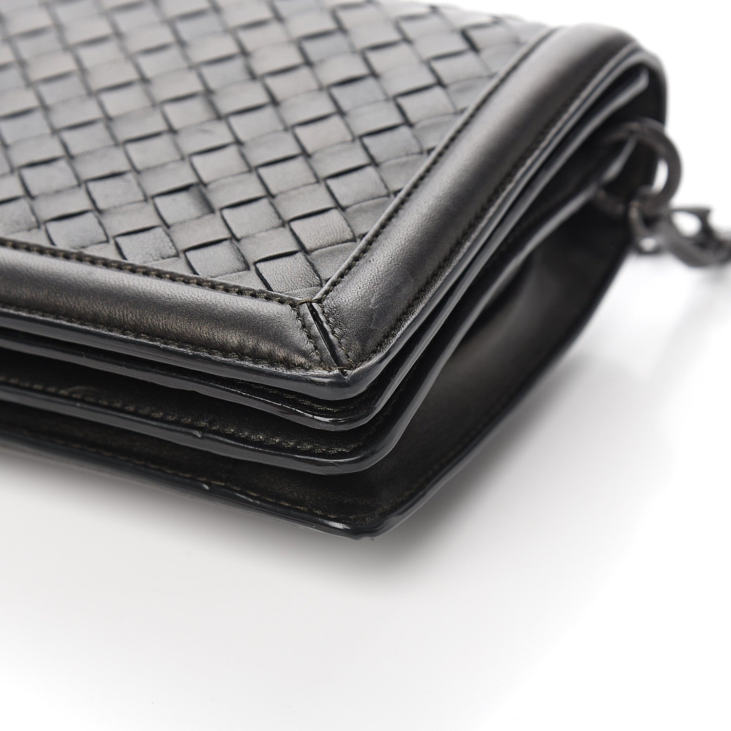 Bottega Veneta Nappa Intrecciato Chain Bag Black 9 of 10
