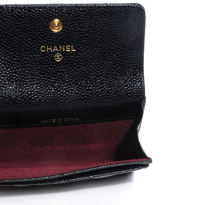 Chanel Caviar Quilted Flap Card Holder Black 8 of 8