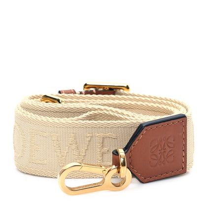 Loewe Calfskin Jacquard Anagram Strap Natural Tan 1 of 5