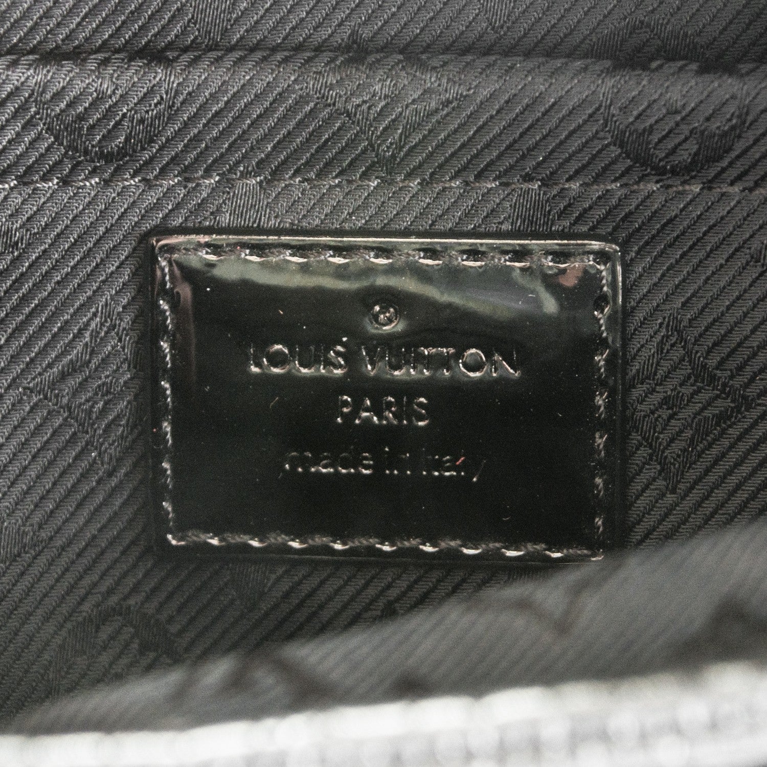 Louis Vuitton Calfskin Quilted Monogram Altair Clutch Black 7 of 8