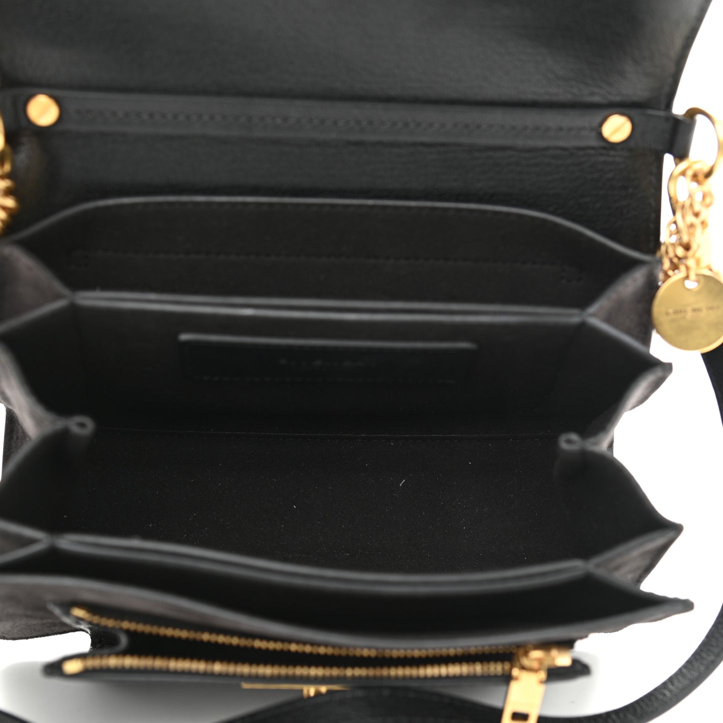 Goatskin Suede Small GV3 Shoulder Bag Black
