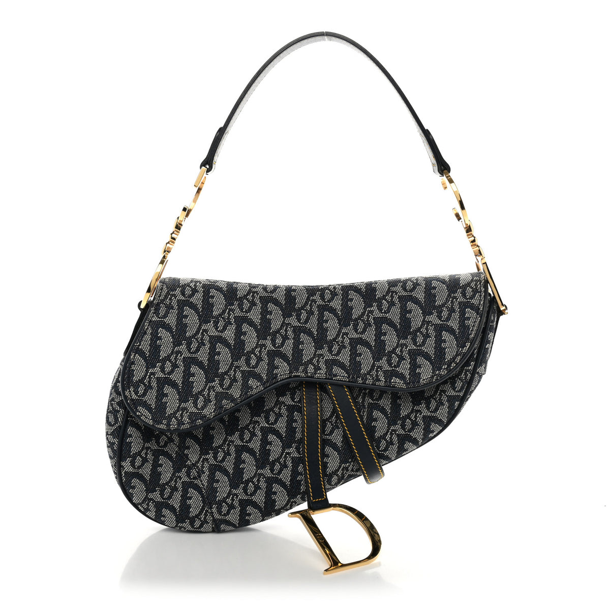 Christian Dior Monogram Saddle Bag Blue 1 of 9