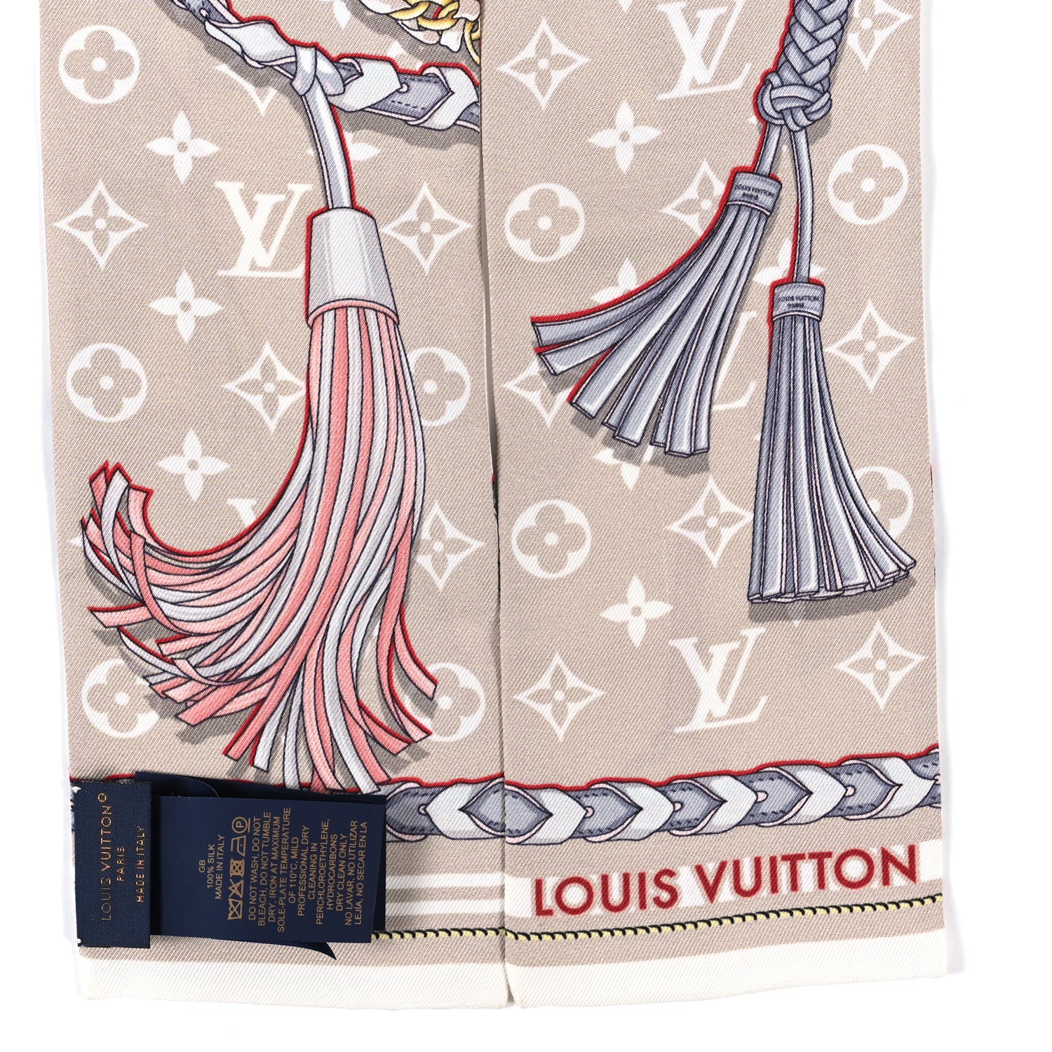 Louis Vuitton Silk Mix And Straps Bandeau Beige 2 of 4
