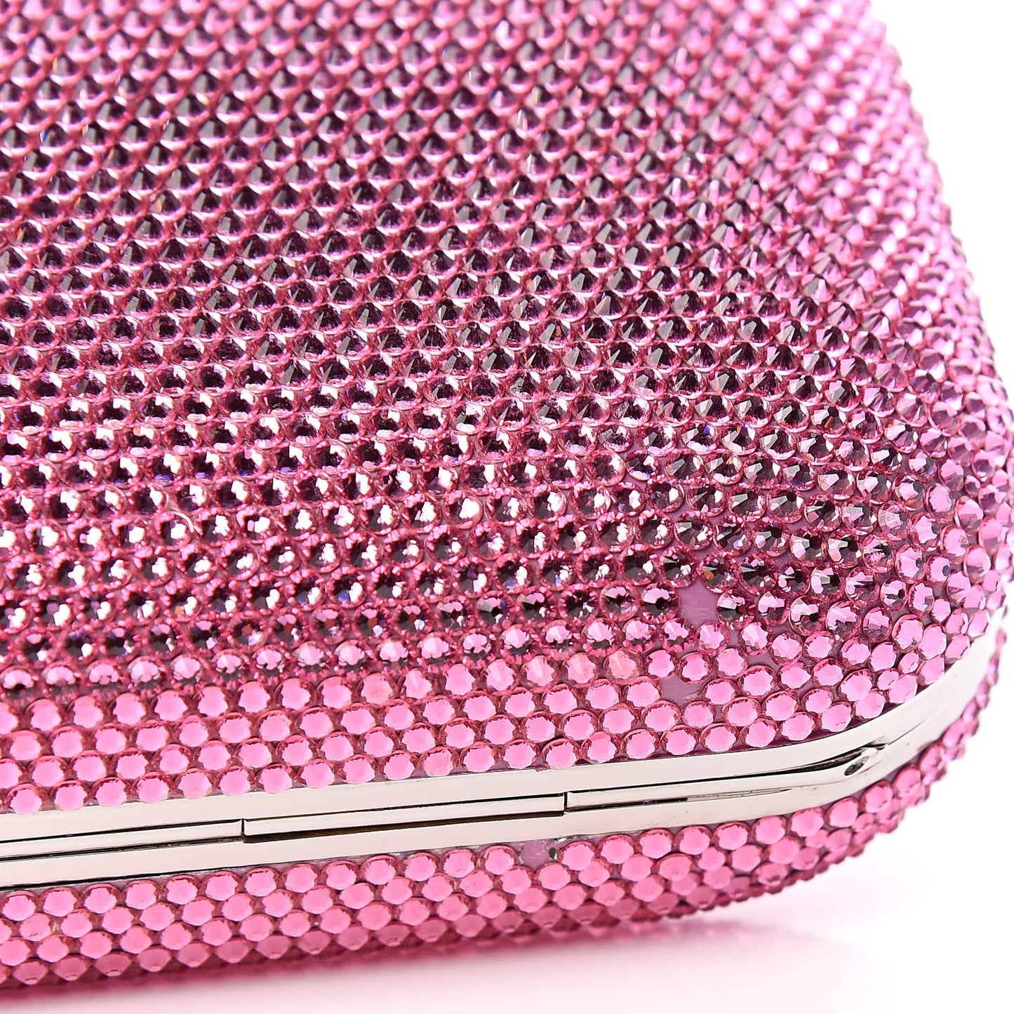 Swarovski Crystal Minaudiere Clutch Pink