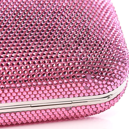 Judith Leiber Swarovski Crystal Minaudiere Clutch Pink 9 of 9
