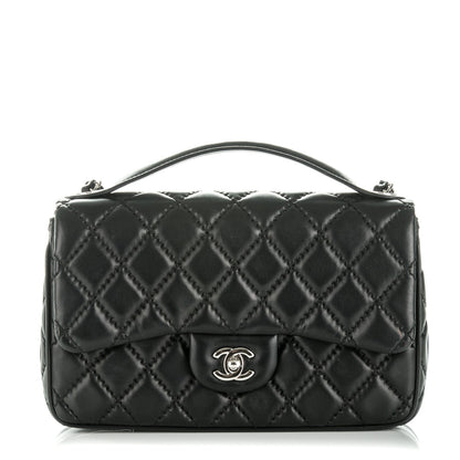 Chanel Lambskin Quilted Medium Easy Carry Flap Black 1 of 8