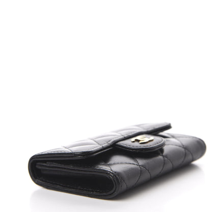 Chanel Lambskin Quilted Flap Card Holder Black 4 of 10