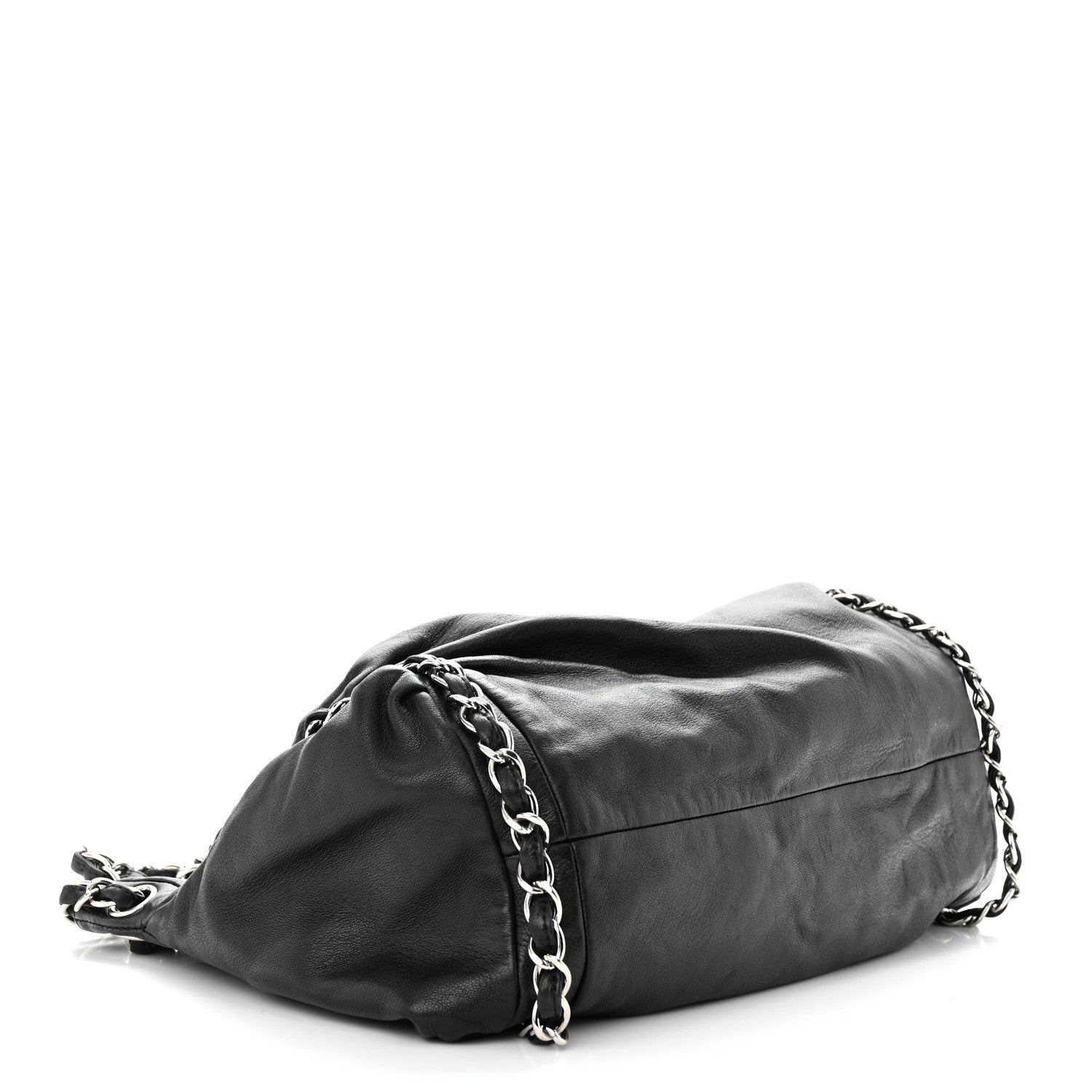 Chanel Lambskin Large Sharpei Shoulder Bag Black 4 of 11