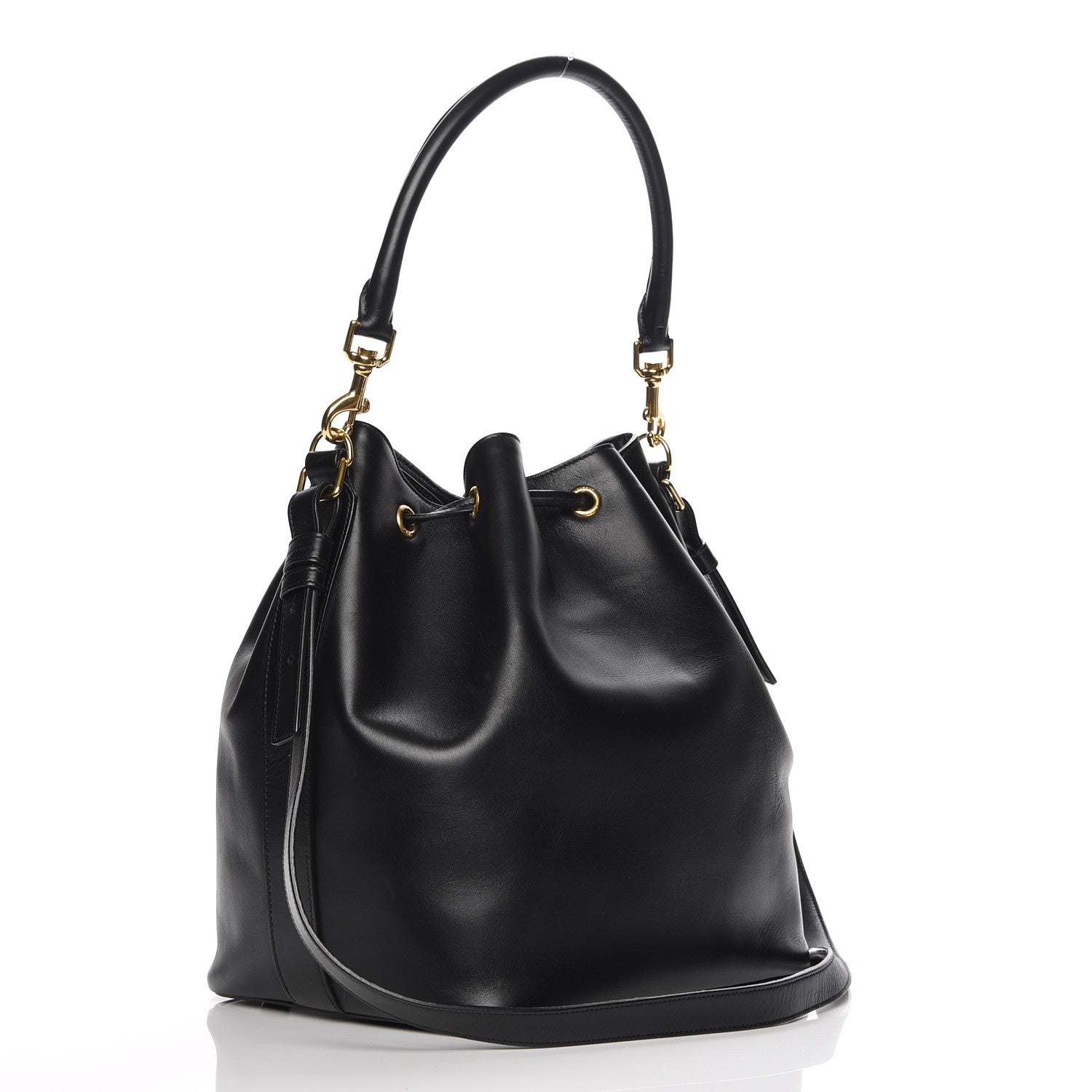 Saint Laurent Calfskin Large Emmanuelle Bucket Bag Black 4 of 8