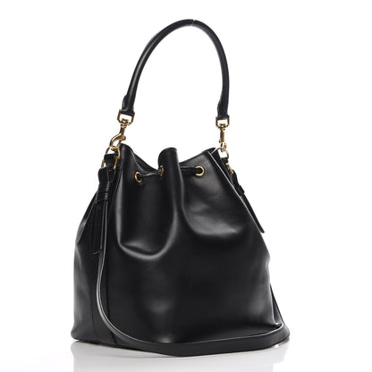Saint Laurent Calfskin Large Emmanuelle Bucket Bag Black 4 of 8