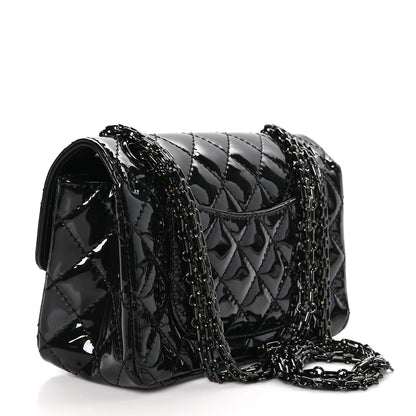 Chanel Patent Calfskin Quilted 2.55 Reissue Mini Flap So Black 3 of 11