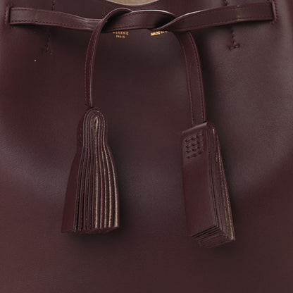 Celine Smooth Calfskin Small Belt Cabas Phantom Burgundy 8 of 13