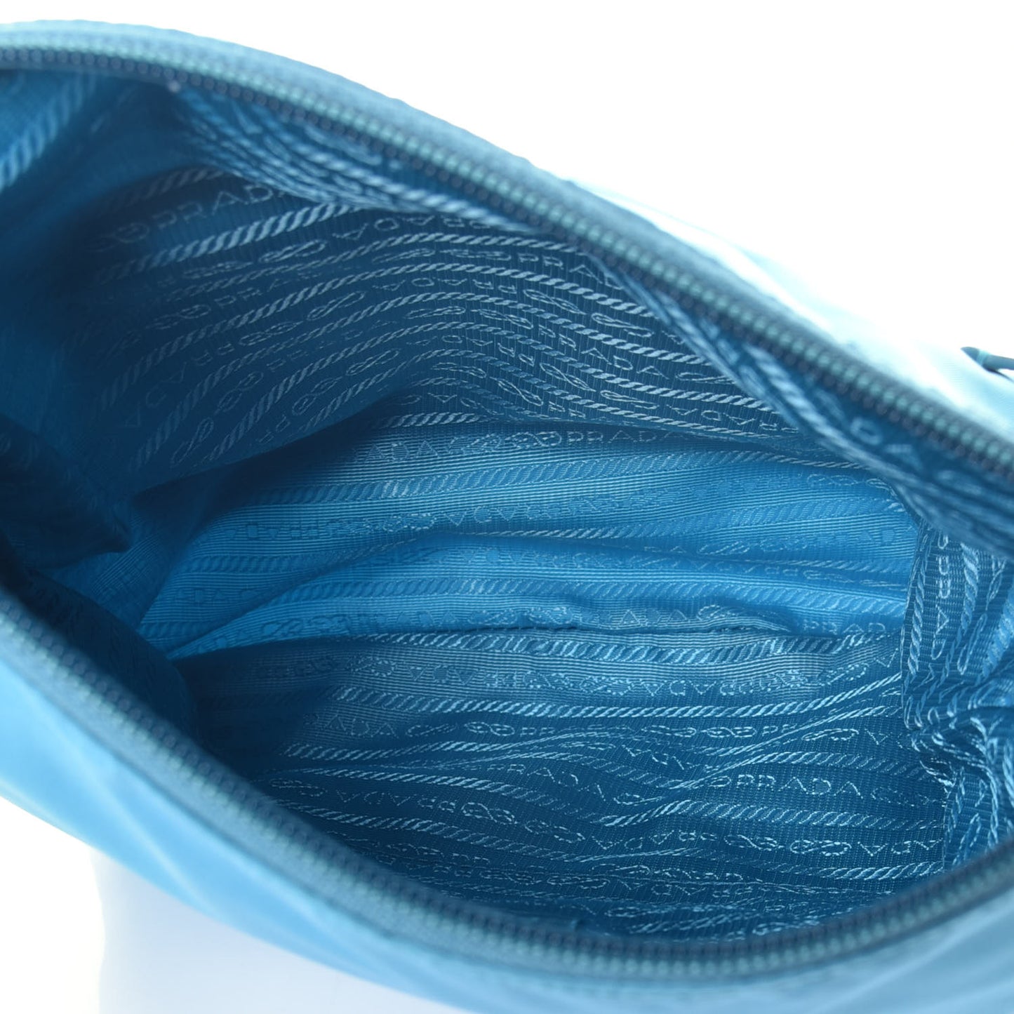 Tessuto Nylon Messenger Bag Turchese