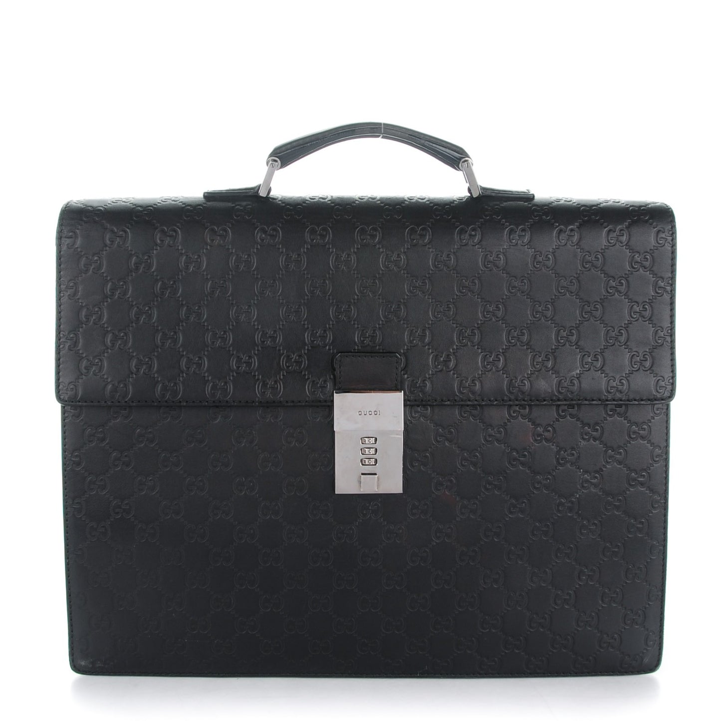 Guccissima Large Laptop Briefcase Black