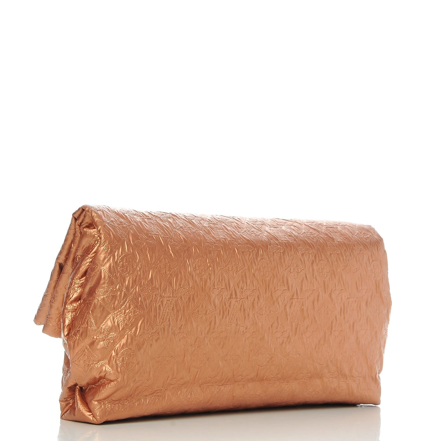 Jacquard Quilted Monogram Limelight Clutch GM Rose Gold