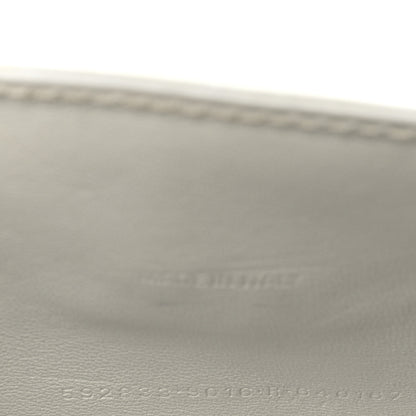 Balenciaga Shiny Calfskin Crocodile Embossed Hourglass Top Handle Bag XS White 7 of 10