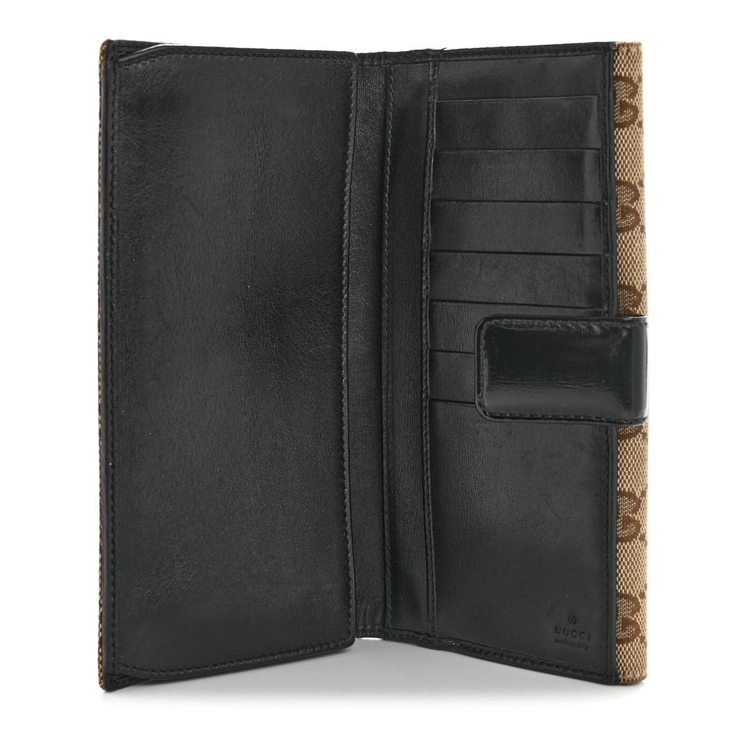Gucci Monogram Eclipse Continental Wallet Black 6 of 13