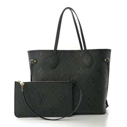 Louis Vuitton Empreinte Monogram Giant Neverfull MM Black 3 of 10