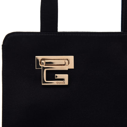 Gucci Satin Tote Black 9 of 10