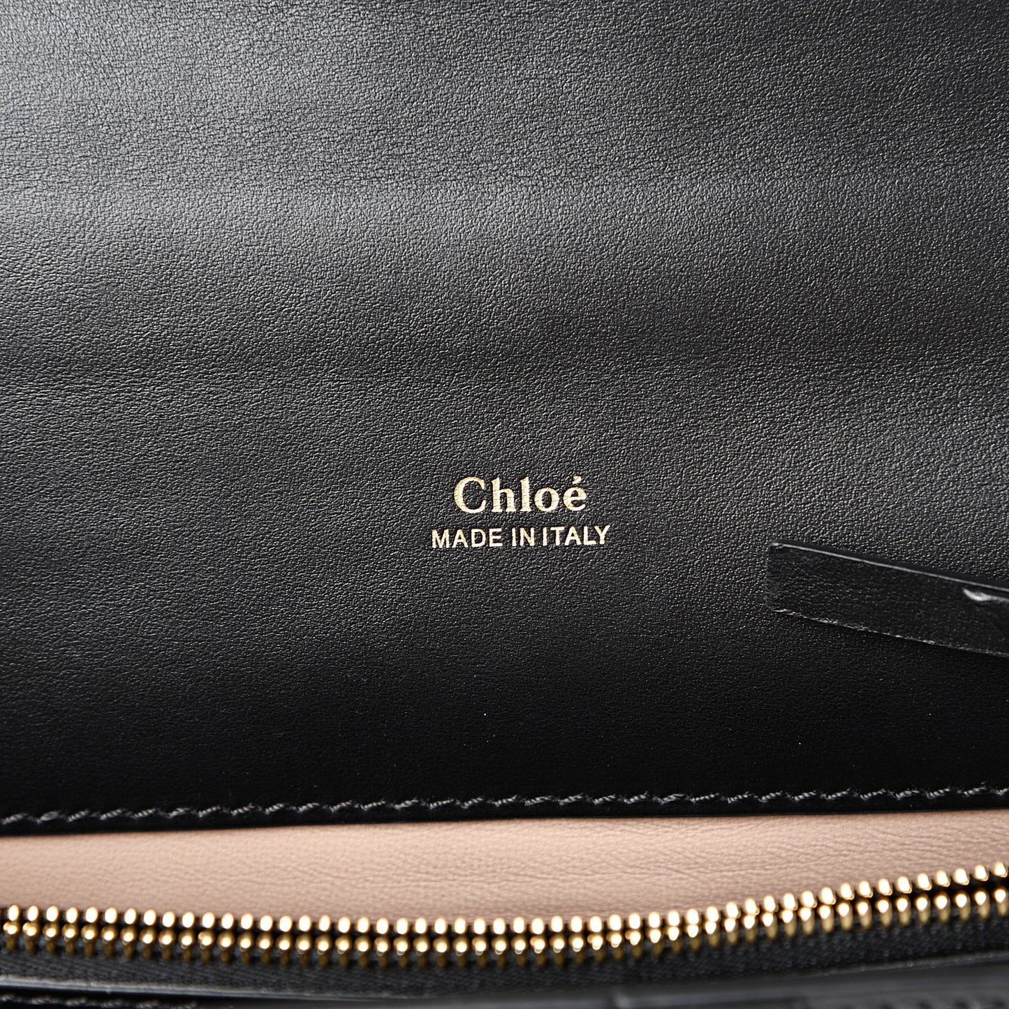 Shiny Goatskin Calfskin Aby Chain Shoulder Bag Black
