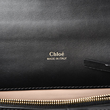 Chloe Shiny Goatskin Calfskin Aby Chain Shoulder Bag Black 5 of 12