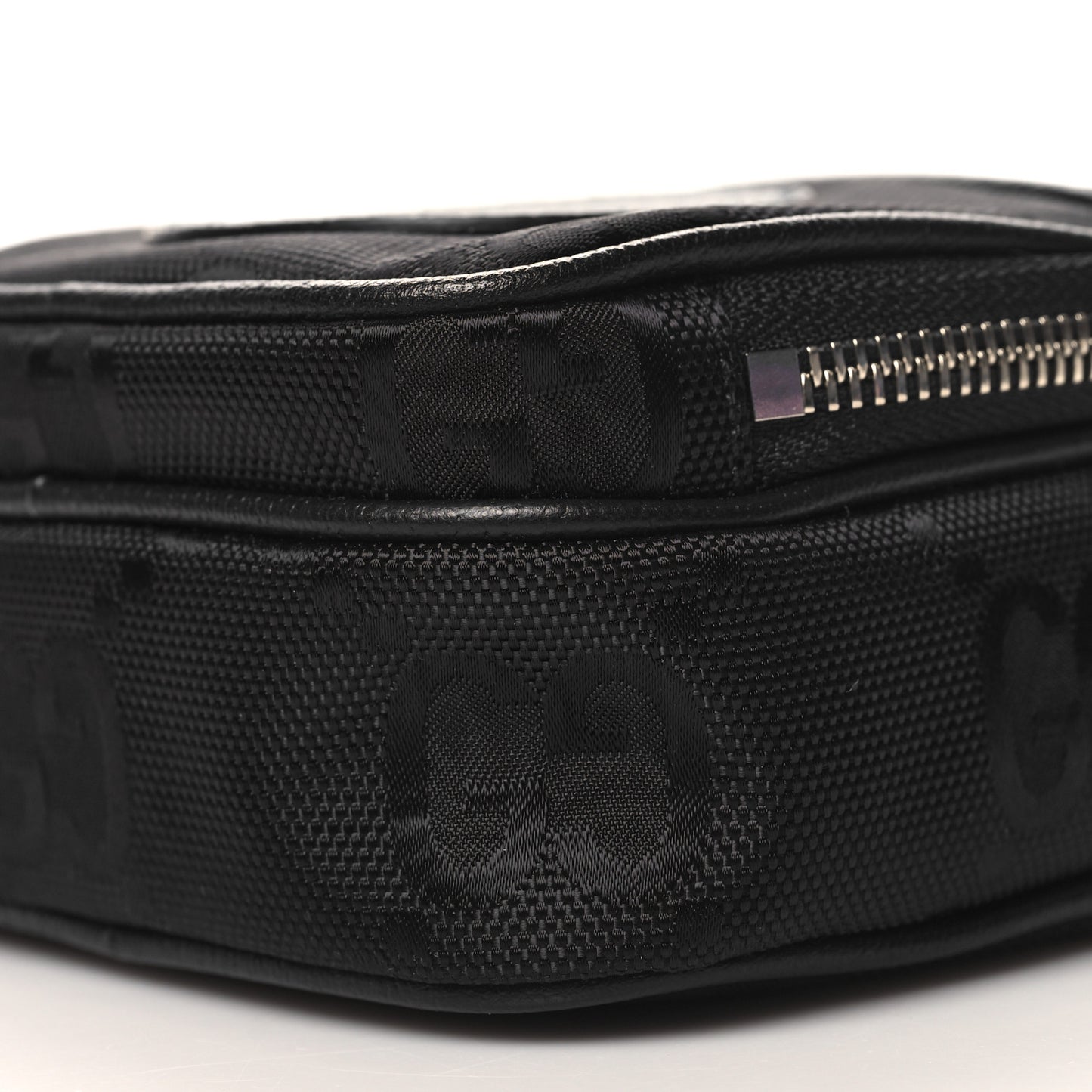 Econyl Nylon Monogram Off The Grid Shoulder Bag Black