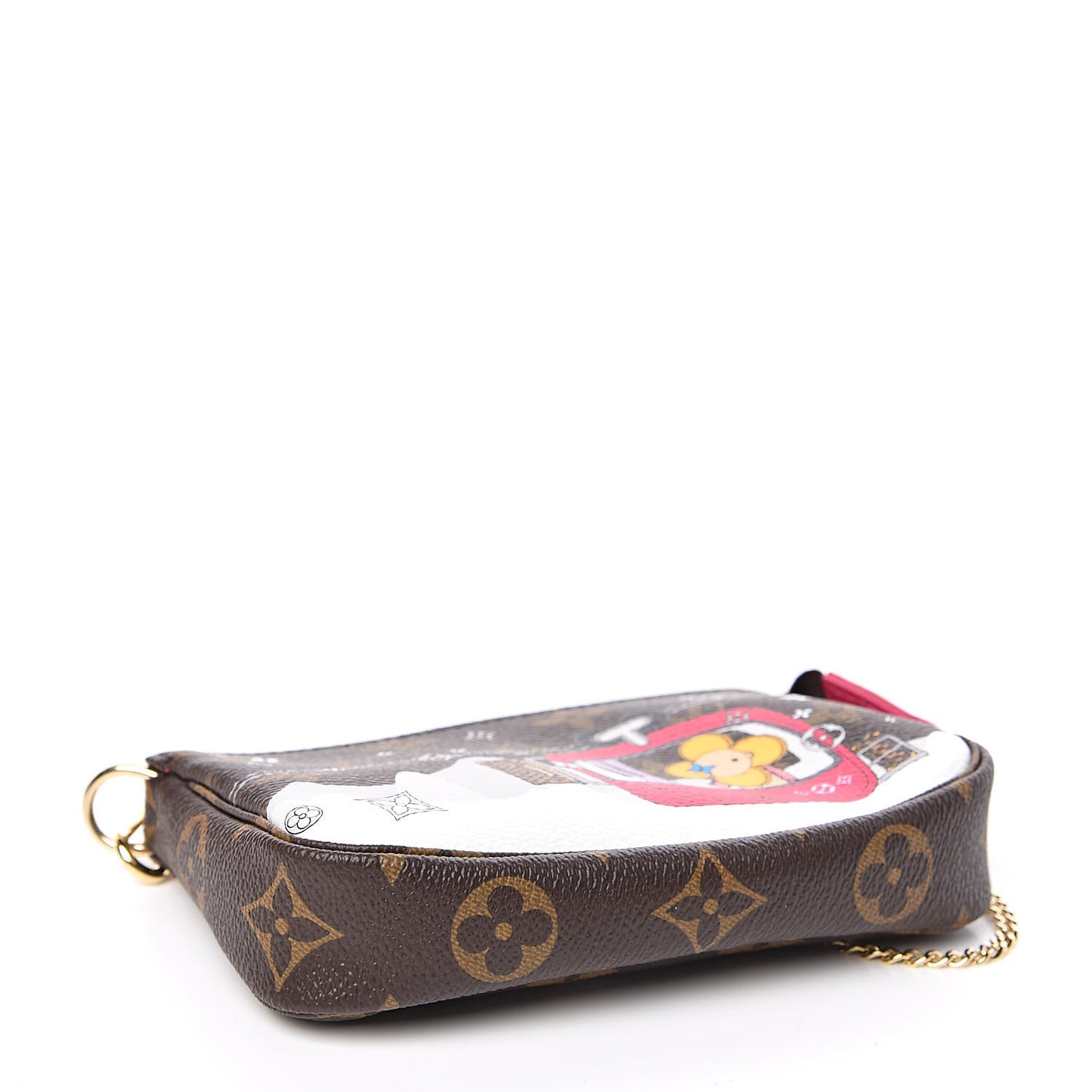 Monogram 2019 Christmas Animation Mini Courchevel Pochette Accessories Fuchsia