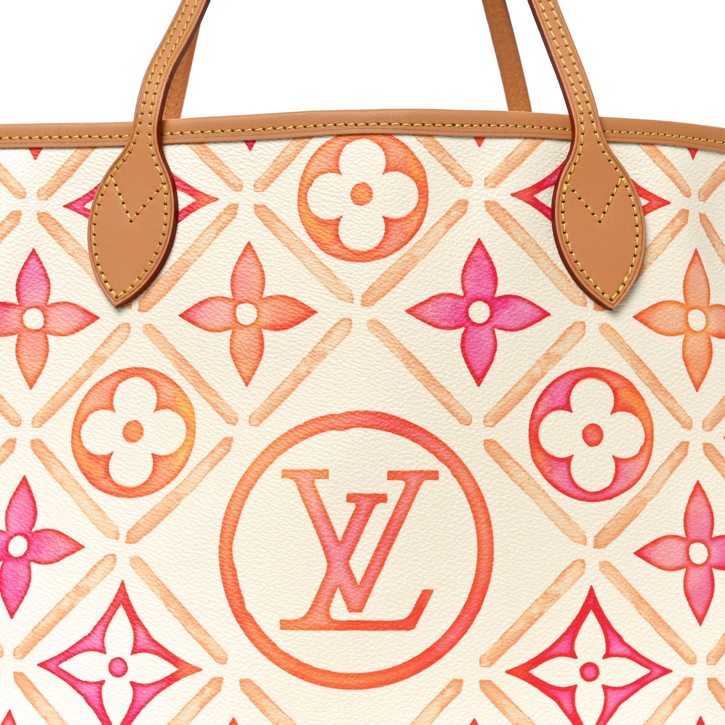Monogram Giant By The Pool 2.0 Neverfull MM Coral