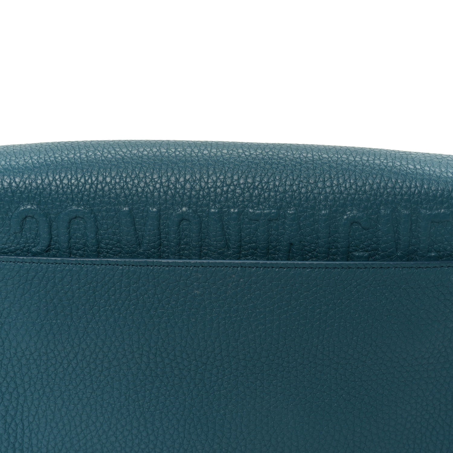 Christian Dior Grained Calfskin Medium Bobby Flap Steel Blue 10 of 10