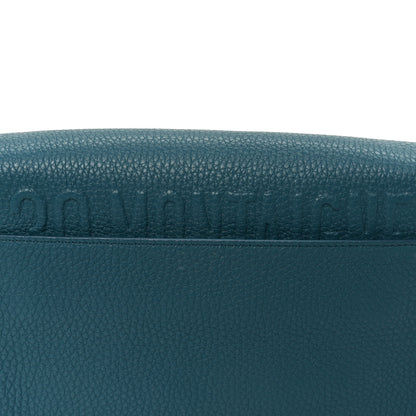 Christian Dior Grained Calfskin Medium Bobby Flap Steel Blue 10 of 10