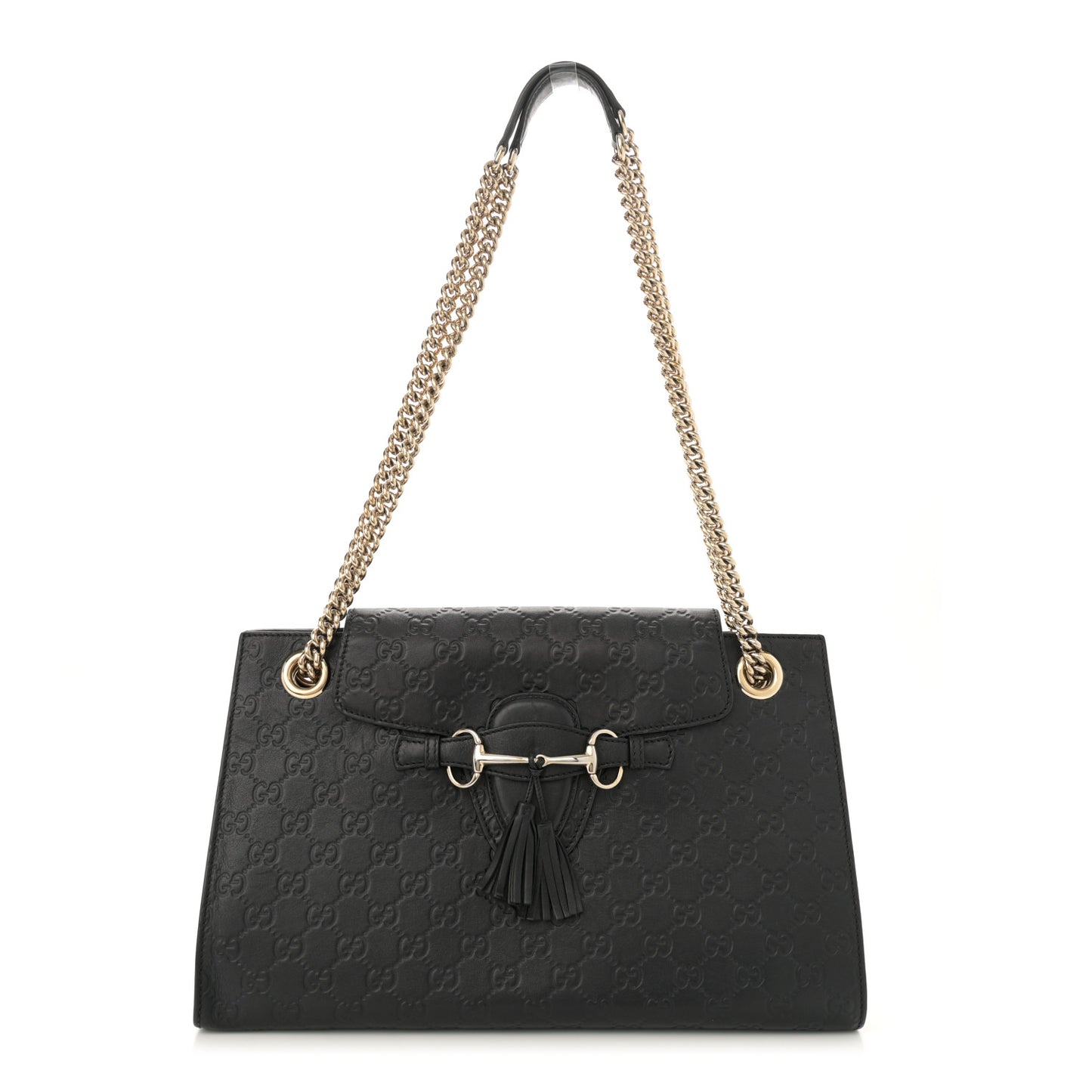 Guccissima Large Emily Chain Shoulder Bag Black
