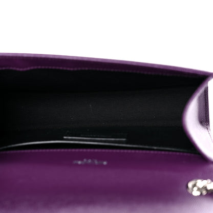 Saint Laurent Grain De Poudre Small Monogram Kate Satchel Lilac 5 of 12