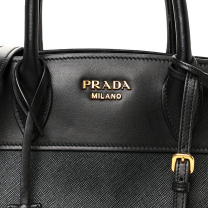 Prada Saffiano City Calfskin Small Esplanade Black 8 of 10