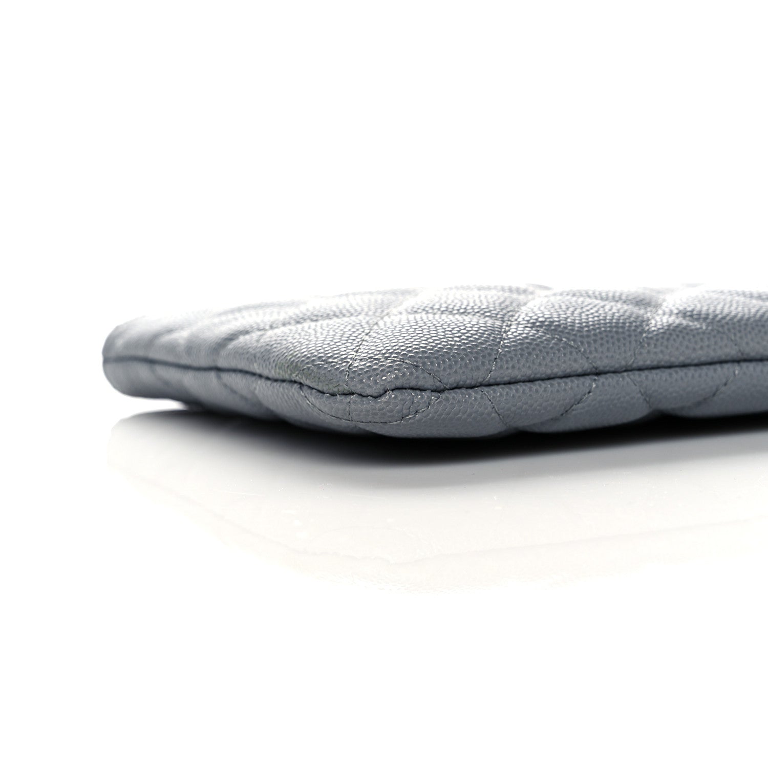 Chanel Caviar Quilted Cosmetic Case Grey 8 of 10